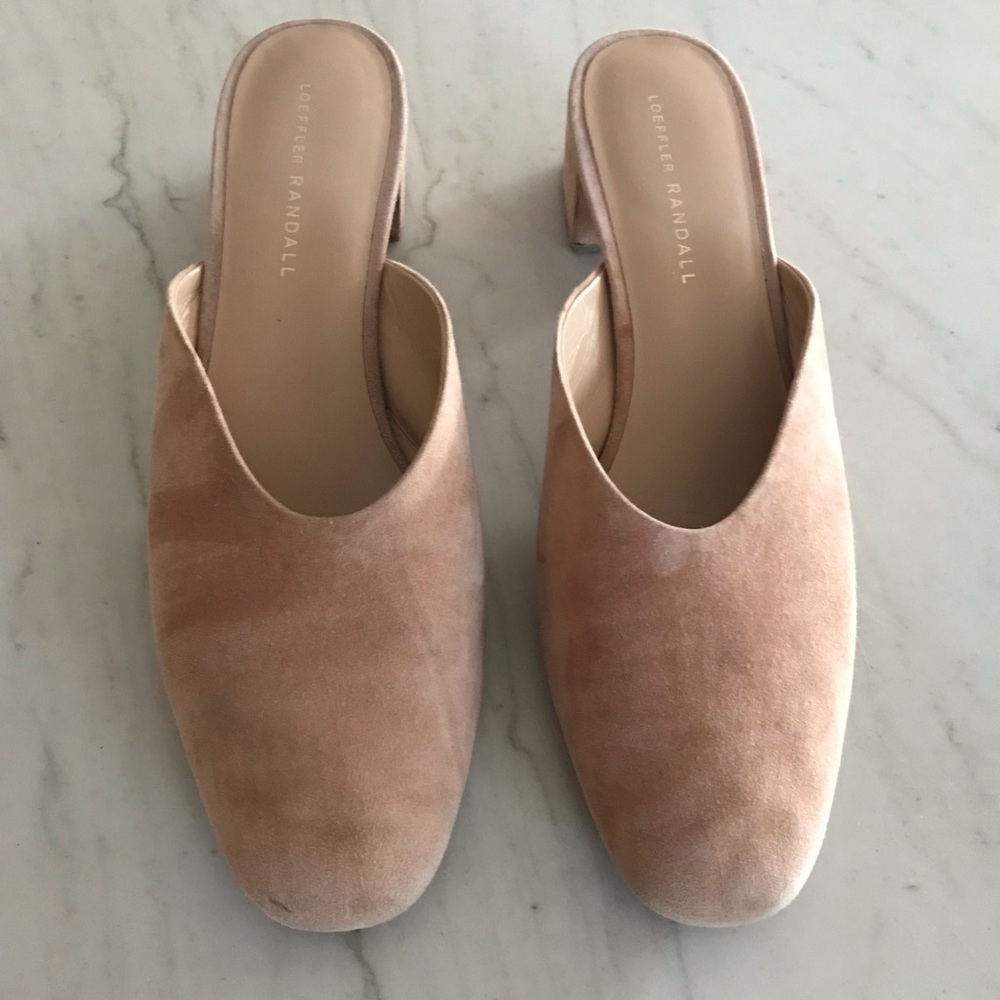 Loeffler Randall suede mules, size 39.5
